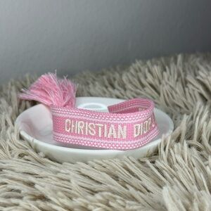 Dior Ja Dior  Pink Rope Bracelet
